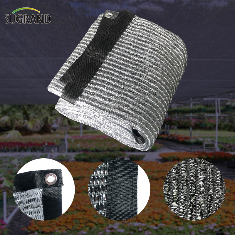HDPE Shading Srebrna Aluminiowa Folia Sieć do sadzenia kwiatów