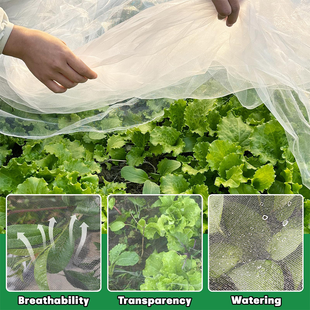 HDPE 40 50 o siatce przeciw owadowi przezroczystą białą białą